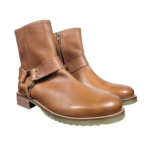 Frye Veronica Flex Harness Leather Boots Brown Women's 10